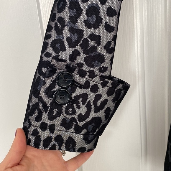 Ruby Rd cheetah print jacket with large black buttons. - Picture 2 of 16